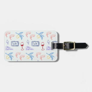 Italy Coastal Food Luggage Tag