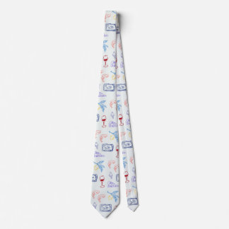 Italy Coastal Food Neck Tie