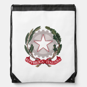 Italy Coat arms country symbol flag emblem italian Drawstring Bag