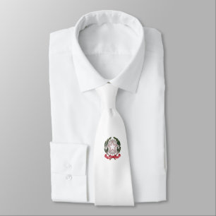 Italy Coat arms country symbol flag emblem italian Neck Tie