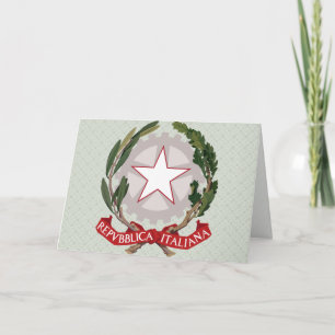 Italy Coat of Arms detail Card