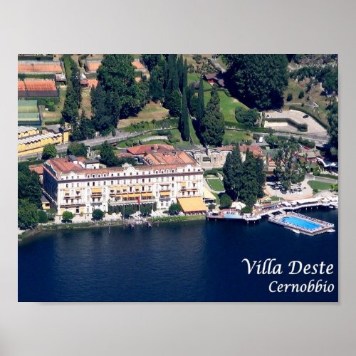 Italy _ Como Lake _ Cernobbio _ Villa DEste _ Poster