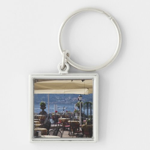 Italy Como Province Bellagio Lakeside cafe Keychain