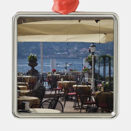 Italy Como Province Bellagio Lakeside cafe Metal Ornament