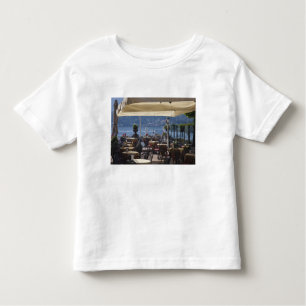 Italy, Como Province, Bellagio. Lakeside cafe. Toddler T-shirt