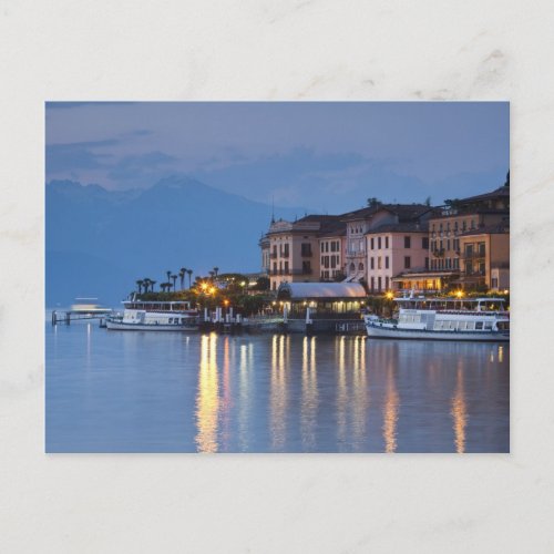 Italy Como Province Bellagio Town view Postcard