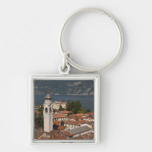 Italy, Como Province, Menaggio. Town view and 2 Keychain