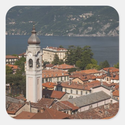 Italy Como Province Menaggio Town view and 2 Square Sticker