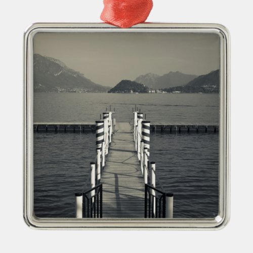 Italy Como Province Tremezzo Lake pier Metal Ornament
