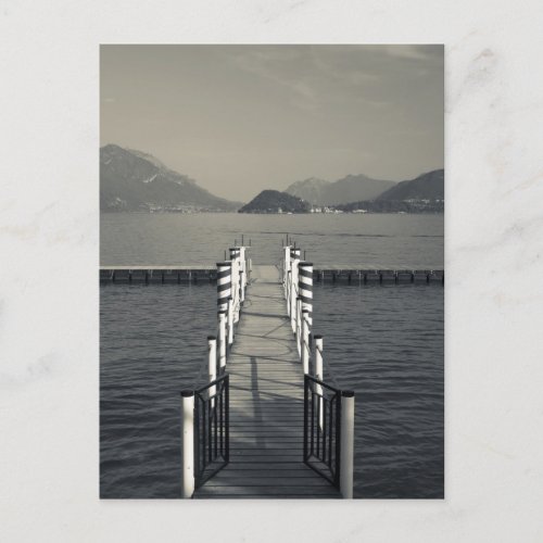 Italy Como Province Tremezzo Lake pier Postcard