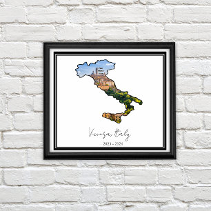 Italy Country Custom Photo PCS Gift Poster
