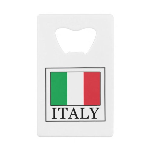 Italy Credit Card Bottle Opener