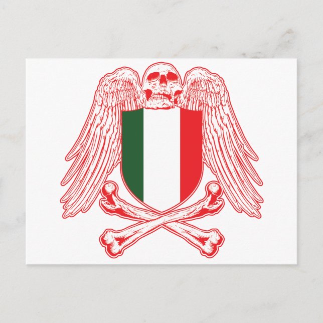Italy Crossbones Postcard (Front)