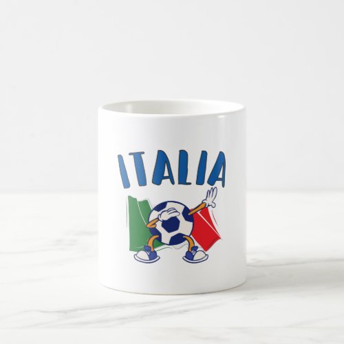 Italy Dabbing Soccer Ball Flag Coffee Mug