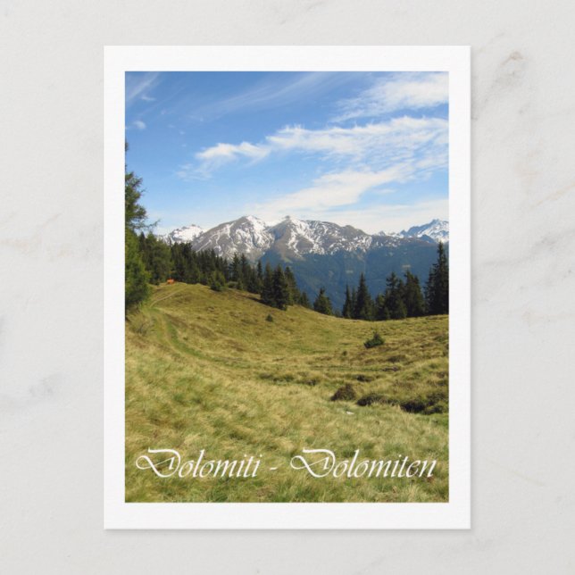 Italy, Dolomites Postcard (Front)