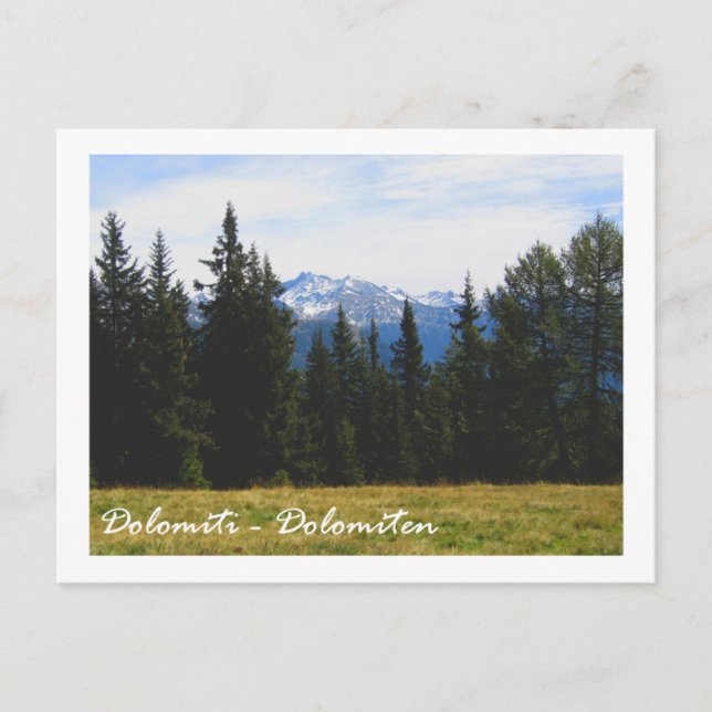 Italy, Dolomites Postcard (Front)