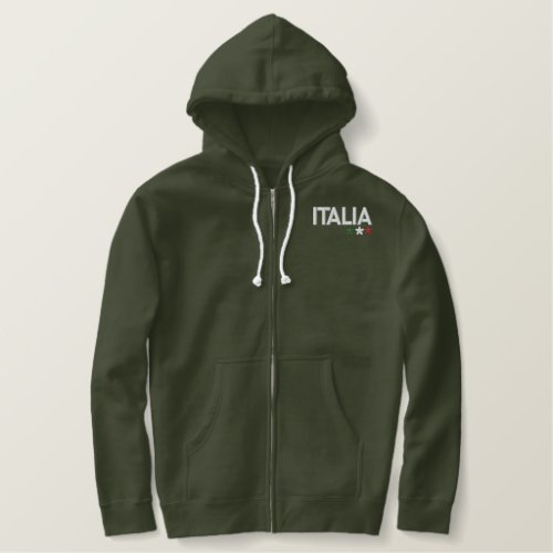 Italy Embroidered Hoodie