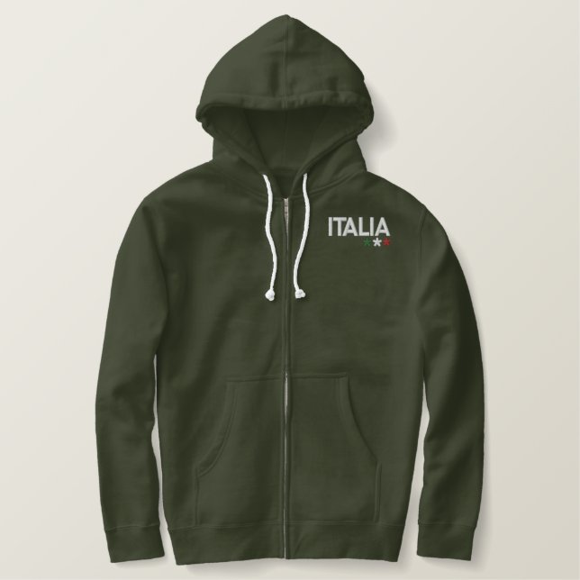 Italy Embroidered Hoodie (Design Front)
