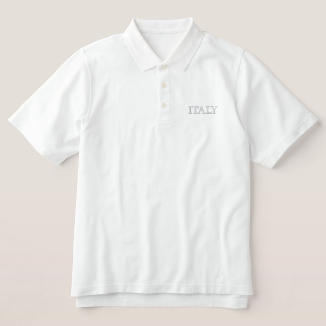 ITALY EMBROIDERED POLO SHIRT (Design Front)