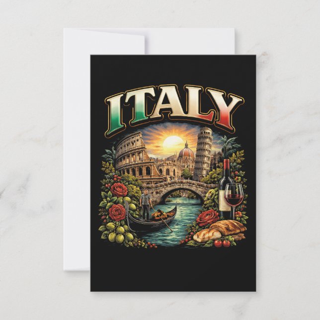 Italy Eternal Thank You Card (Front)