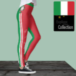 Italy fashion leggings, Italian Flag /sports Leggings<br><div class="desc">LEGGINGS: Unique patriotic Italy fashion leggings featuring Italian Flag styling (choose "any" color as base) - love my country, holiday, travel, running or yoga patriots / sports fans</div>