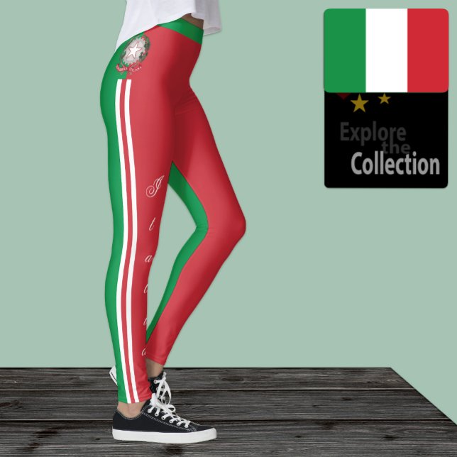 Italy fashion leggings, Italian Flag /sports Leggings (Creator Uploaded)
