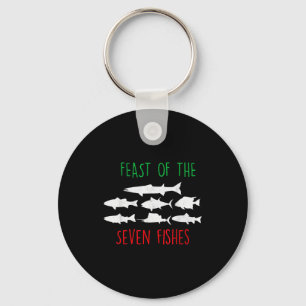 Italy Feast Of The Seven Fishes Italian Christmas Keychain
