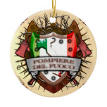 Italy Firefighter custom name Ornament