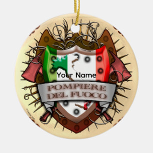 Italy Firefighter Ornament 