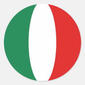 Italy Fisheye Flag Sticker