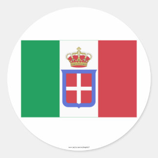 Italy Flag (1861-1946) Classic Round Sticker