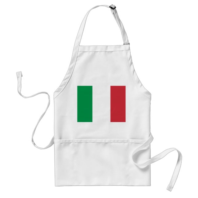 Italy flag adult apron (Front)