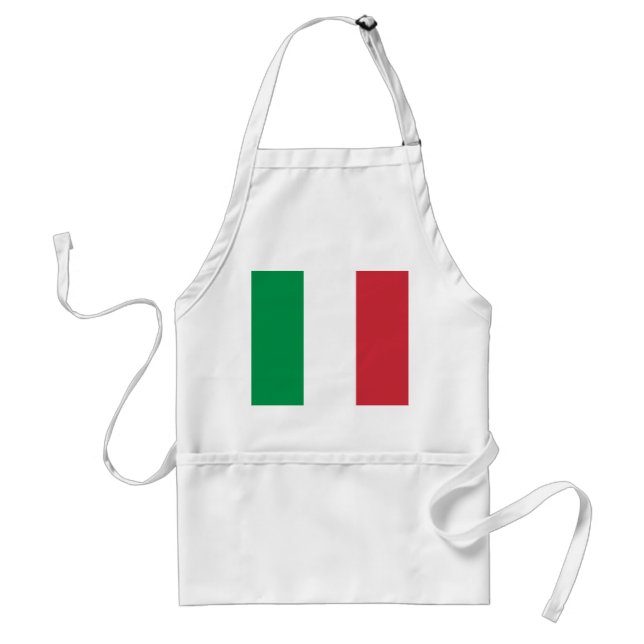 Italy Flag Adult Apron (Front)