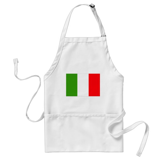 Italy flag adult apron (Front)