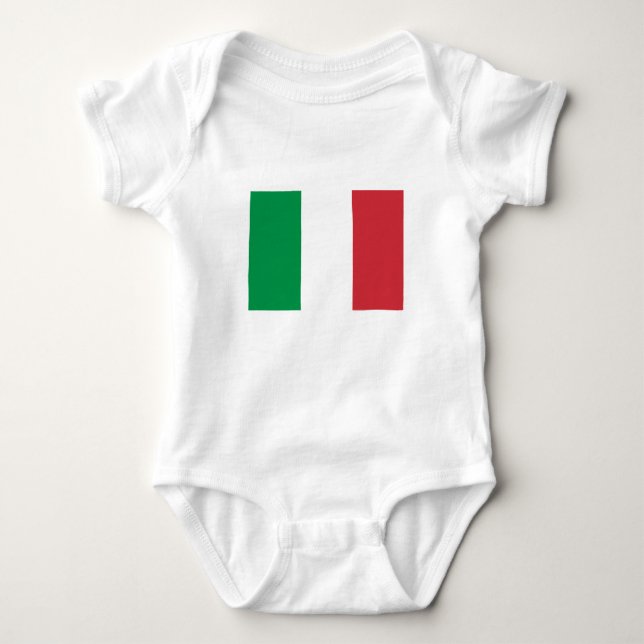Italy Flag Baby Bodysuit (Front)