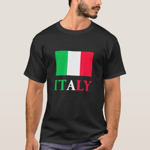 Italy Flag Bandiera Italia Country Italian T_Shirt