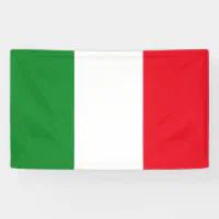 Benvenuto Welcome on Italian Flag Banner | Zazzle