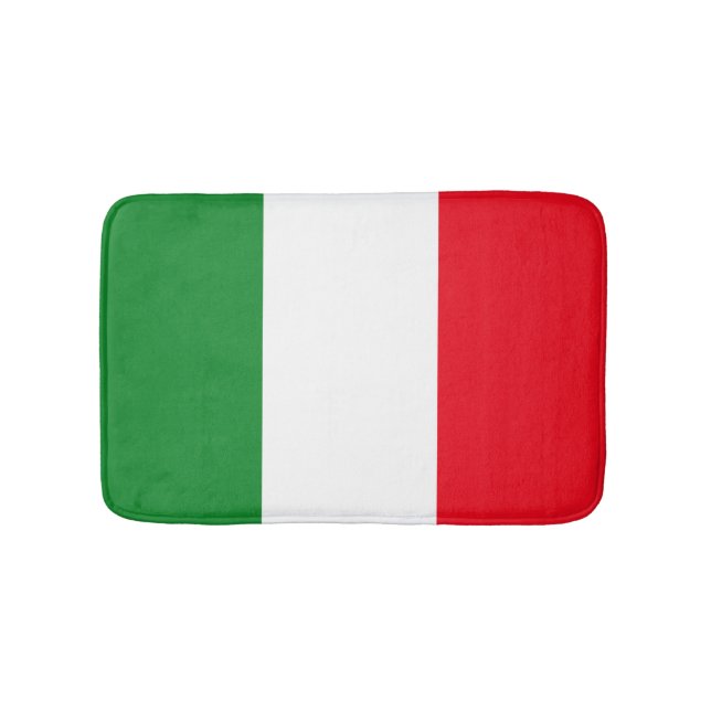 Italy Flag Bathroom Mat (Front)