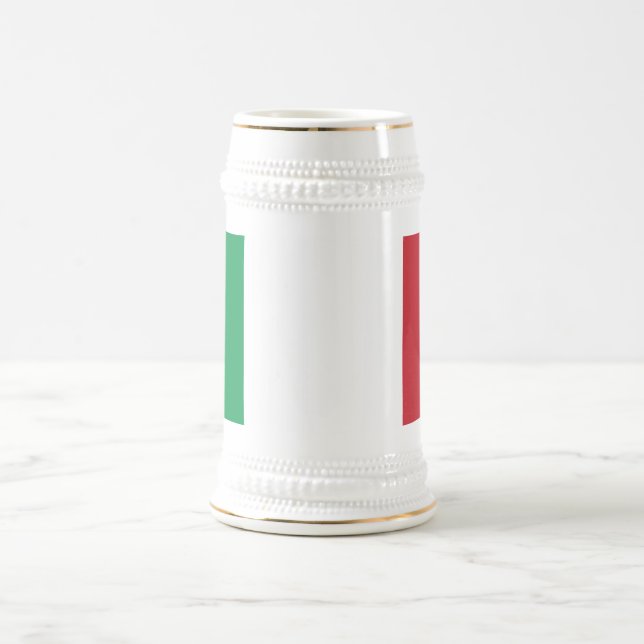 Italy Flag Beer Stein (Center)