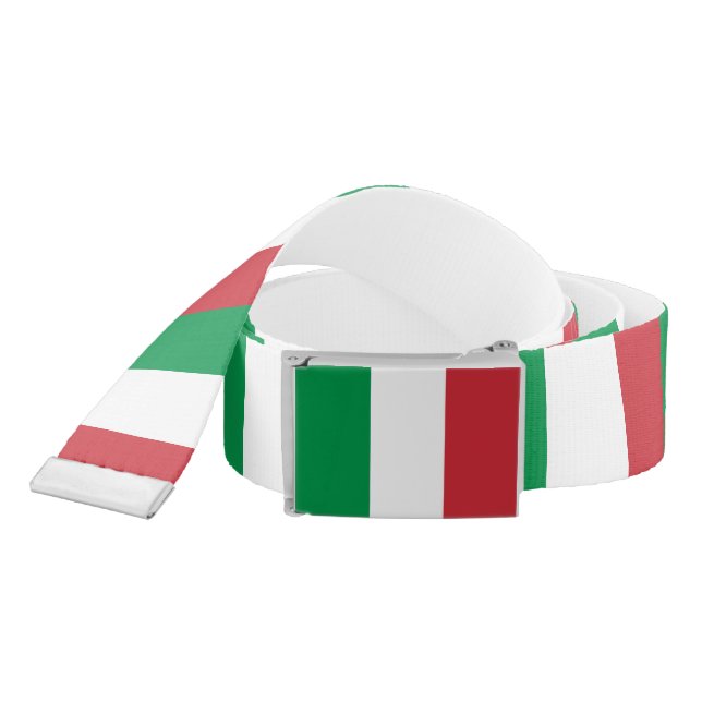 Italy Flag Belt (Snake)