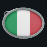 Italy Flag Belt Buckle<br><div class="desc">The national flag of Italy.</div>