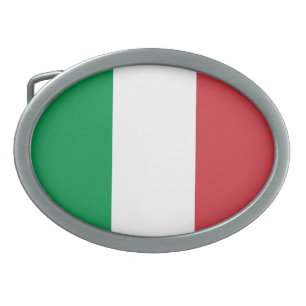 Italy Flag Belt Buckle