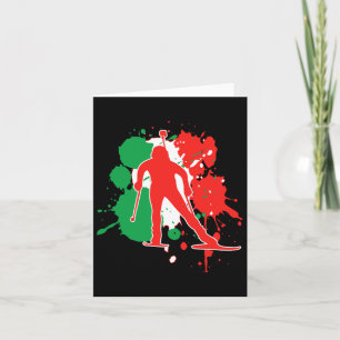 Italy Flag Biathlonist - Italian Biathlon 1 Card