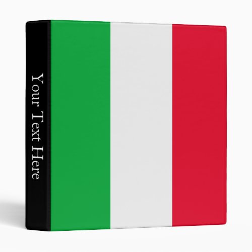 Italy Flag Binder