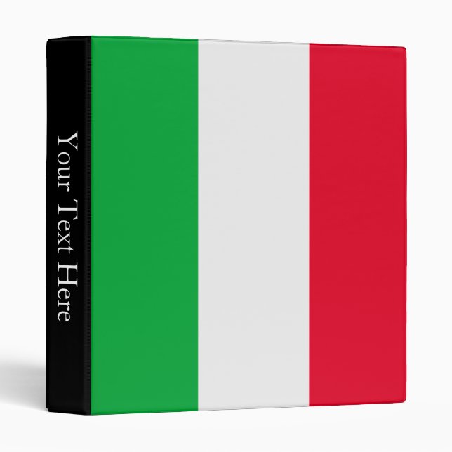 Italy Flag Binder (Front/Spine)