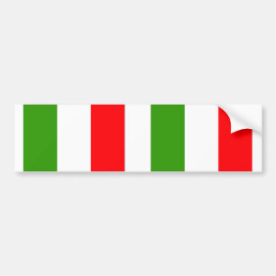 Italy flag bumper sticker