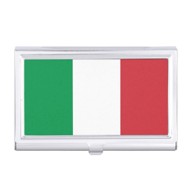 Italy Flag Business Card Case (Front)