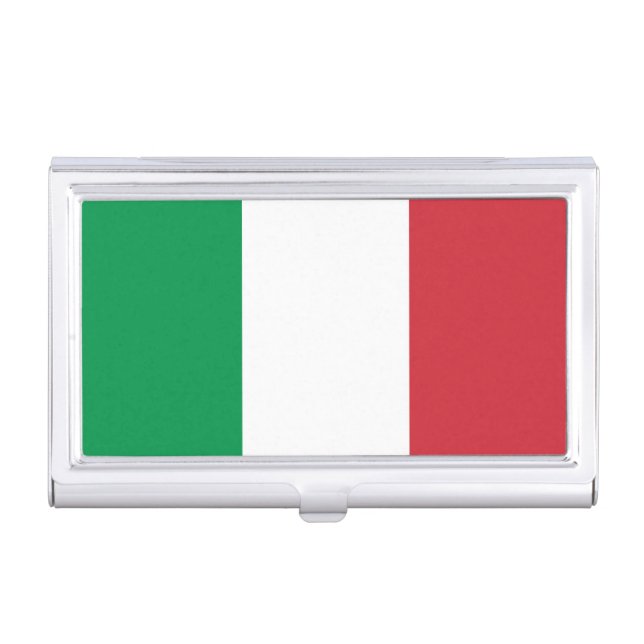 Italy Flag Business Card Case (Front)
