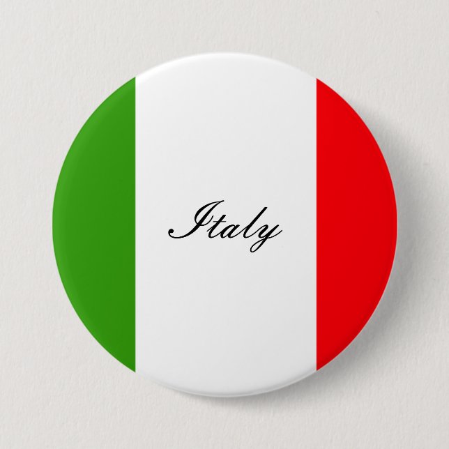 Italy Flag Button (Front)