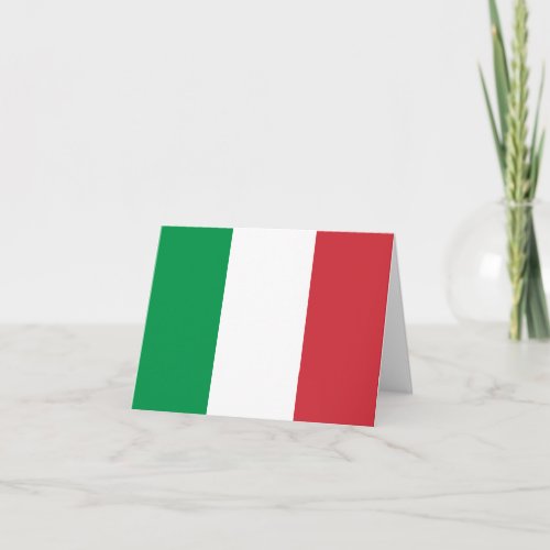 Italy Flag Card